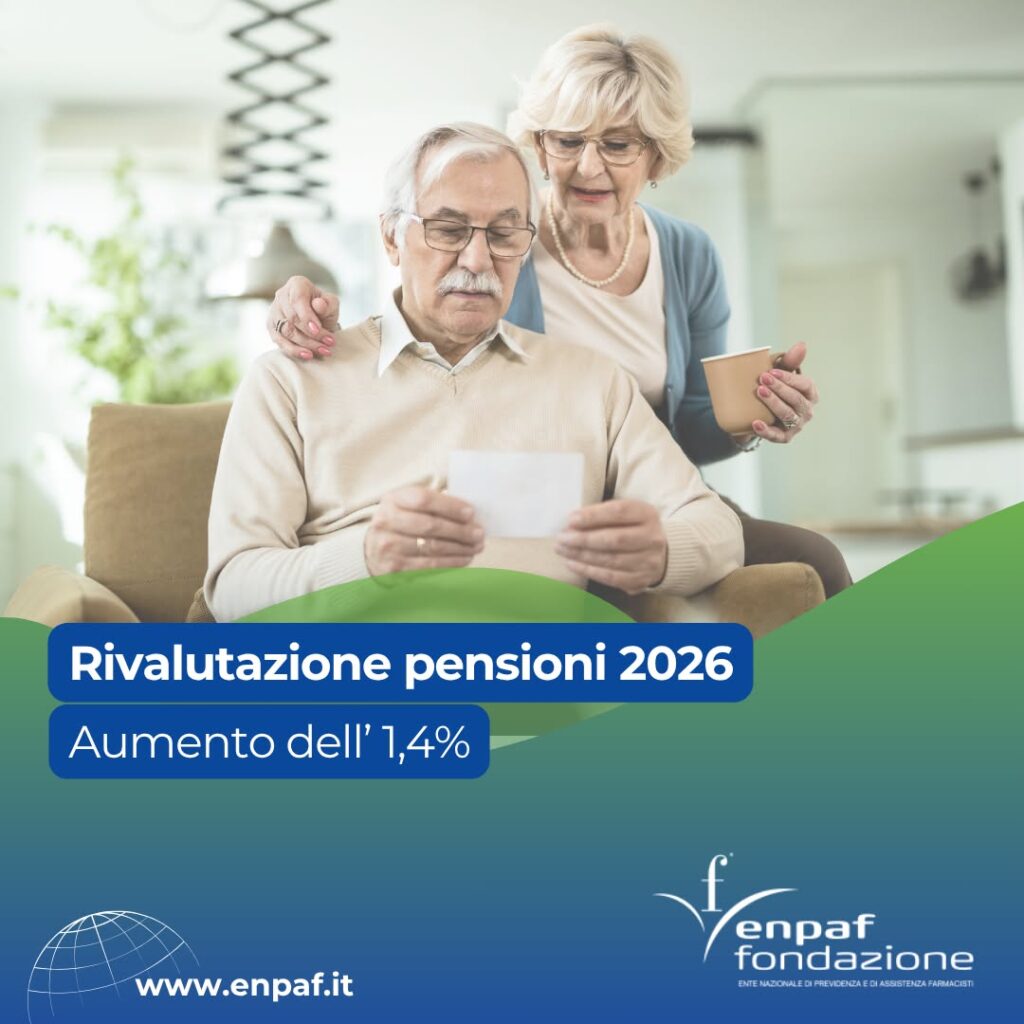 Pensioni Enpaf: a ottobre rivalutazione dell’1,4%