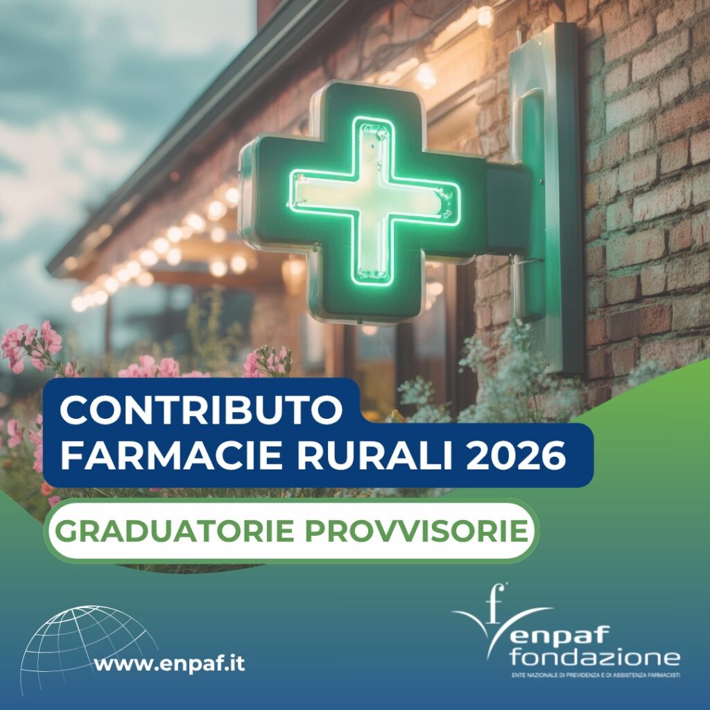 Contributo farmacie rurali 2026 🌱: è online la graduatoria provvisoria
